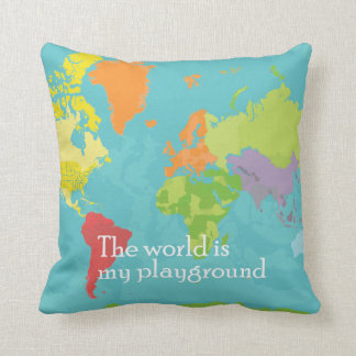 Coussin WorldMap_PillowCase