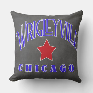 Coussin Wrigleyville Chicago - un quartier de Chicago