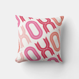 Coussin XOXO Love & Kisses Valentine's Day Custom Cushion