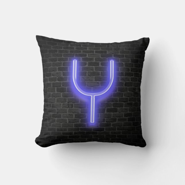 Coussin Y Initial Sur Le Marquee De Neon (Recto)