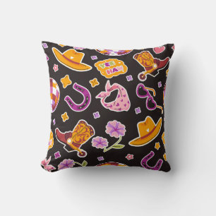 Coussin Yee Haw Bottes de Cowboy Chapeau Déco