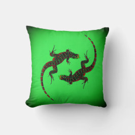 Coussin Yin Yang Lizards