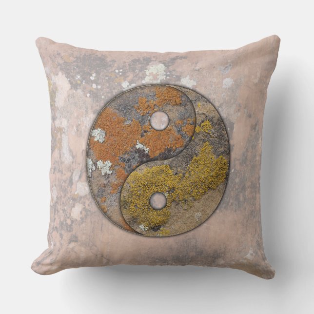 Coussin Yin Yang Rock Art Talking Canyons, Nouveau-Mexique (Recto)