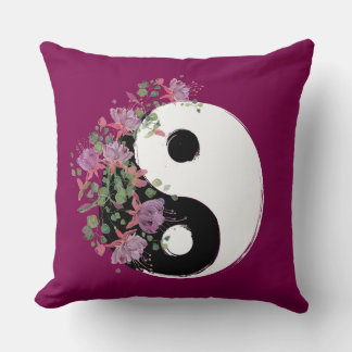Coussin Yin Yang Throw Pillow