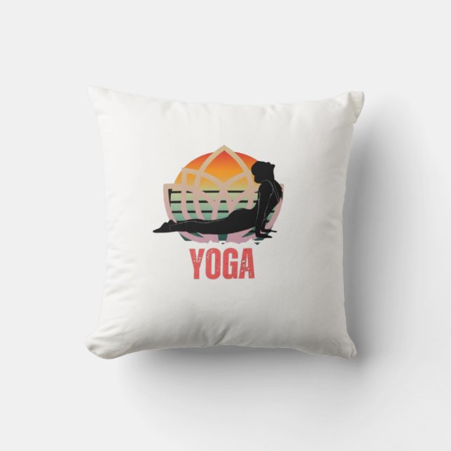 Coussin Yoga : Embrassez le flux (Recto)