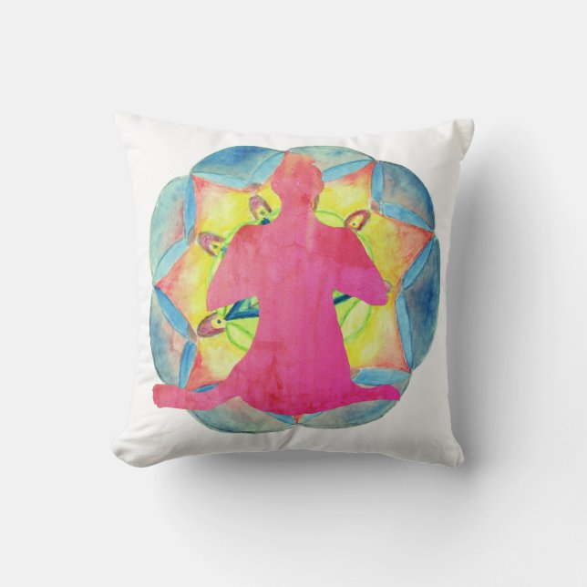 Coussin Yoga Mandala Art Cushion (Recto)