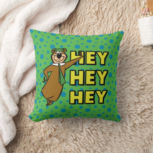 Coussin Yogi Bear Hey Hey Hey (Couverture)