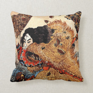 Coussin Yōrin de Kuniyoshi Kinhyōshi, héros du Suikoden