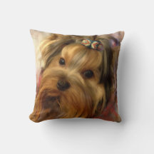 Coussin Yorkie Designer