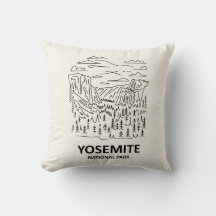 Yosemite National Park Line Art