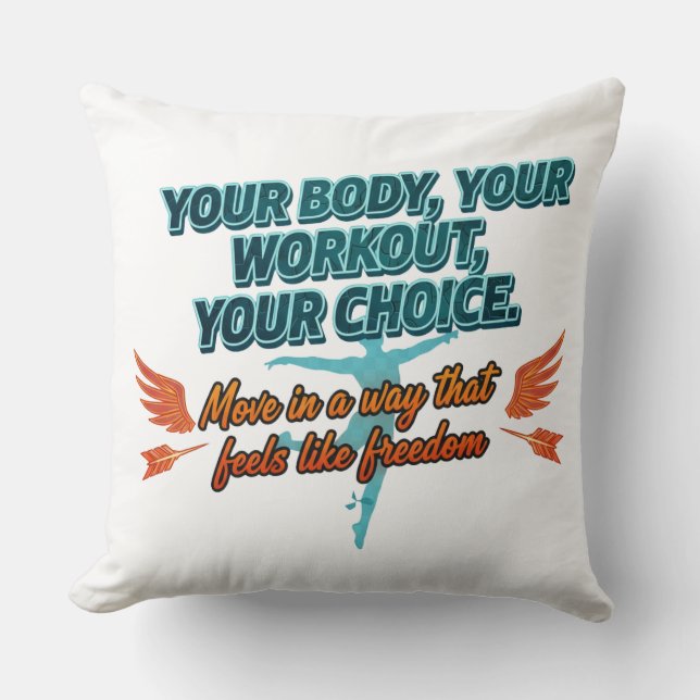 Coussin Your Body Your Workout Your Choice (Recto)