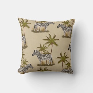 Coussin Zebra Elegance : Une touche africaine 16" x 16"