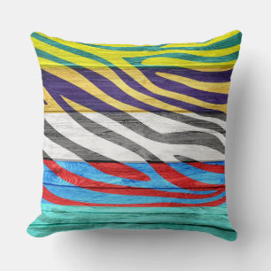 Coussin Zebra Imprimer sur le bois #13