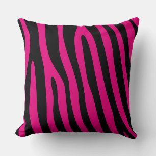 Coussin Zebra rayures motif + votre arrière - plan & idées