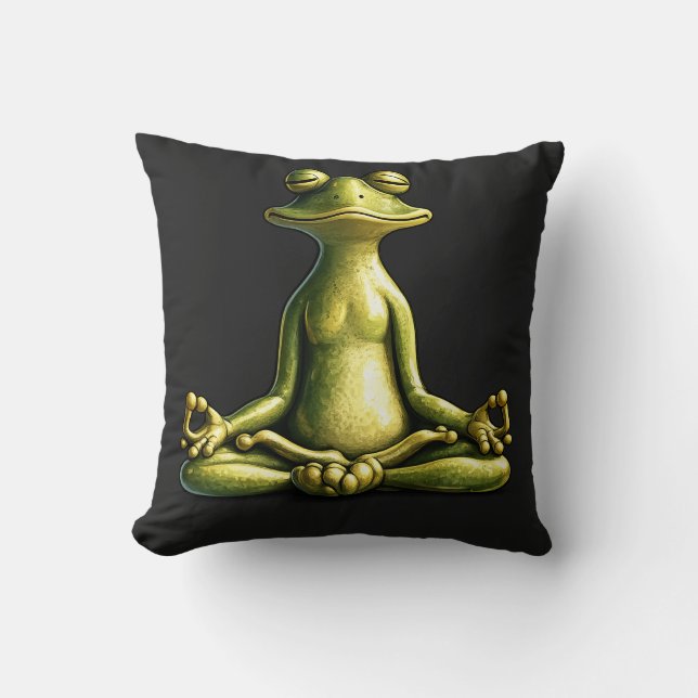 Coussin Zen Frog (Recto)