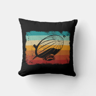 Coussin Zeppelin Vintage rétro Dirigible Aéronef Zepplin L