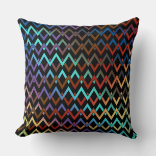 Coussin ZIGZAG diamants - couleur + votre backgr. & idées