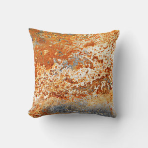 Coussin zinc rouillé : arrière - plan de texture grunge.