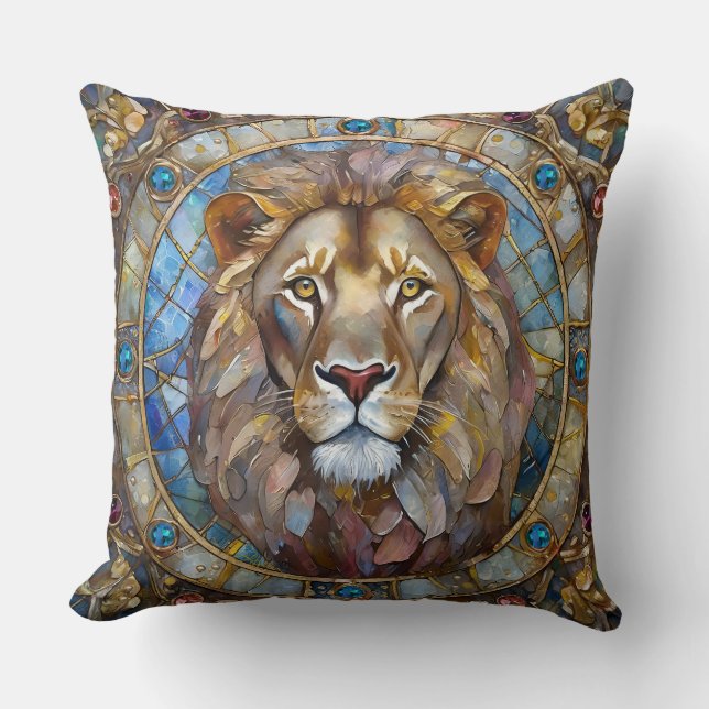 Coussin Zodiaque - Léon le Lion (Recto)