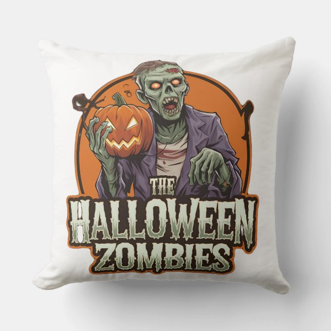 Coussin Zombie de l'oreiller à lancer d'Halloween : Eerie  (Recto)