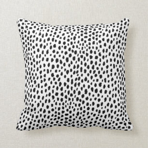 Coussin Zones dalmatiennes (noir/blanc)
