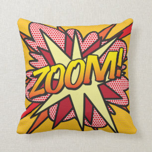 Coussin ZOOM Funny Cool Moderne Comédie Pop Art