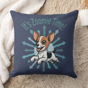 Coussin Zoomie Time Rat Terrier
