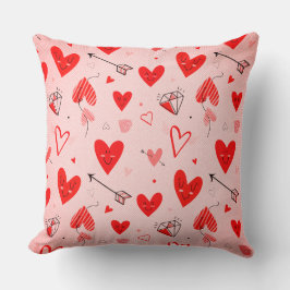 Coussins à motif de cœur : Répandre l'amour et la