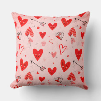 Coussins à motif de cœur : Répandre l'amour et la