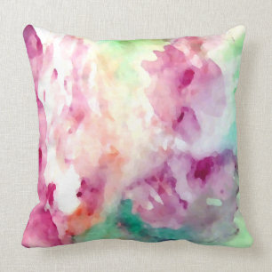 Coussins assez floraux de pastel d'abrégé sur