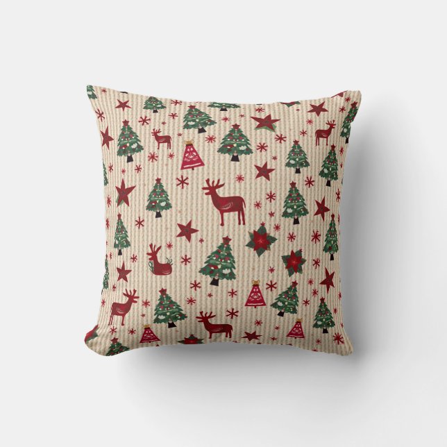 Coussins avec motifs qui correspondent à Noël (Recto)