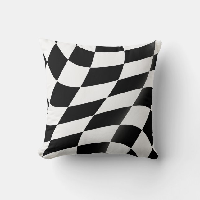Coussins Checkered de jet de drapeau (Recto)