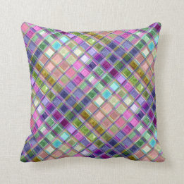 Coussins colorés d'art en verre de mosaïque