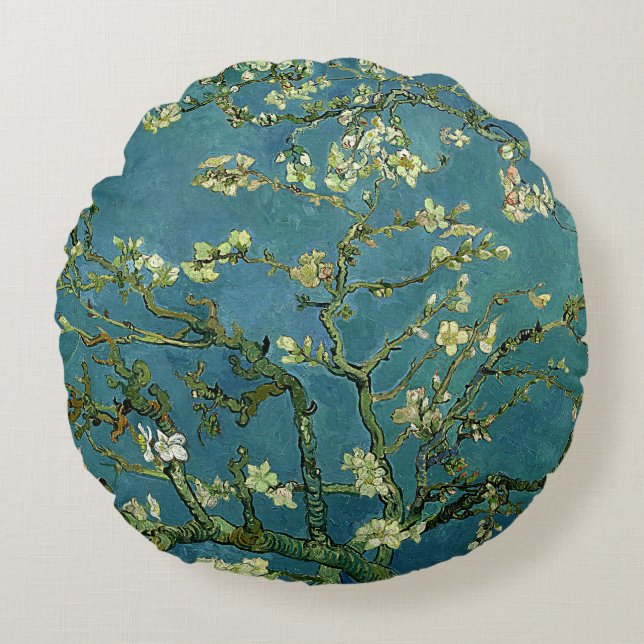 Coussins de fleur de l'amande de Vincent van Gogh (Devant)