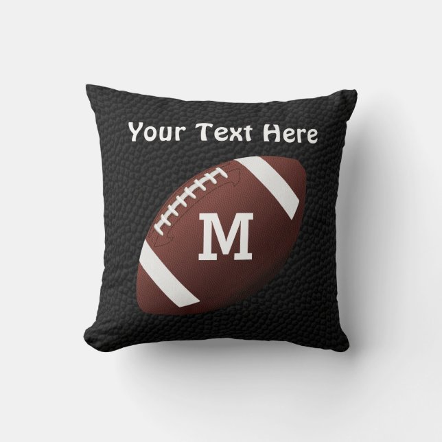 Coussins de football personnalisés avec NOM et NUM (Recto)