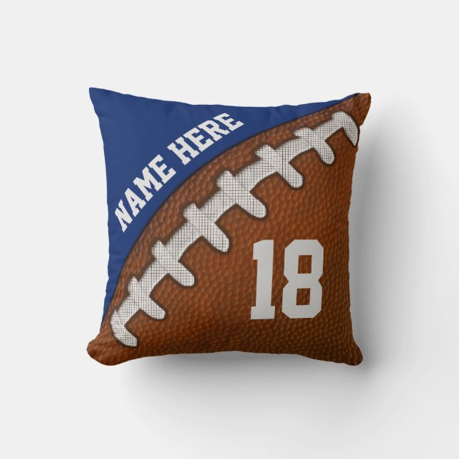 Coussins de FOOTBALL personnalisés, COULEURS D'Équ (Recto)