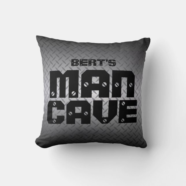 Coussins de grottes personnalisées Diamondplate (Recto)