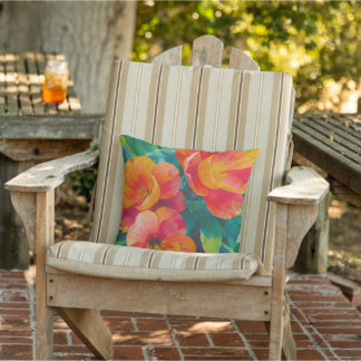 Coussins de jardin d'hibiscus d'été