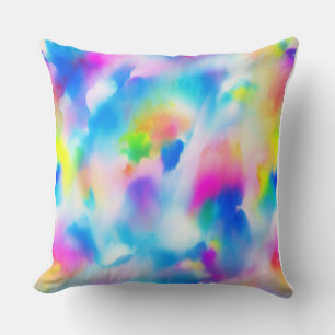 coussins de motif de peinture coloré