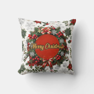 Coussins de Noël avec flocons de neige