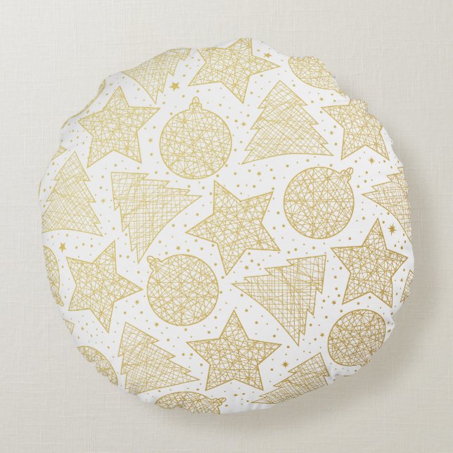 Coussins de Noël Gold et White (Dos)