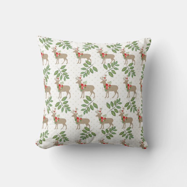Coussins de Noël Russe Deer (Recto)