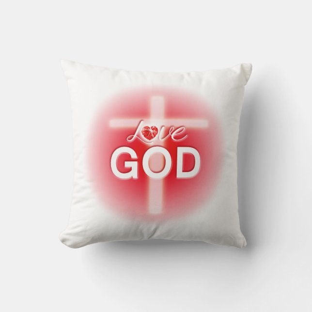 Coussins de Pâques, Dieu d'amour, Jésus (Recto)
