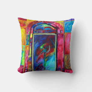 Coussins de toss artistique - Danseuse de temple m
