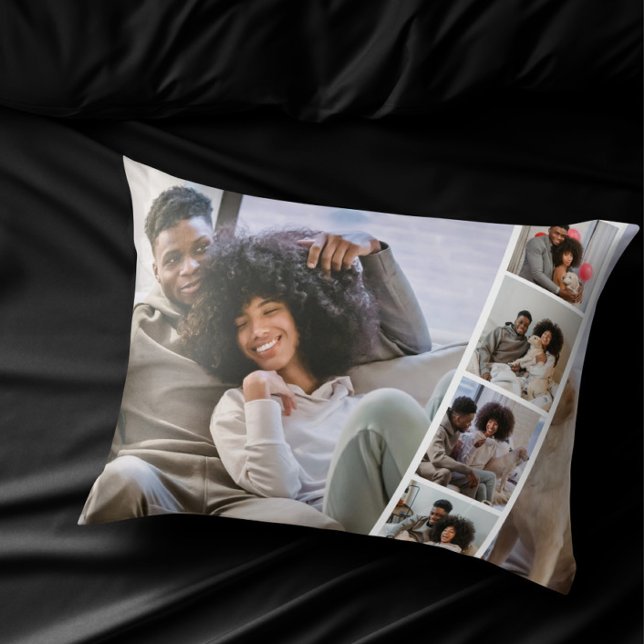 Coussins Décoratifs 10 Photo Booth Moderne Personnalisée (10 Photo Booth Modern Personalized Accent Pillow by Ricaso. Add your own photographs, photo gifts)
