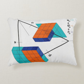 Coussins Décoratifs 3D Pythagorean Theorem Math Pillow
