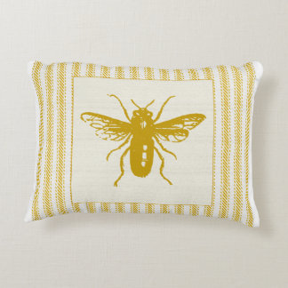 Coussins Décoratifs Abeille d'or avec le coutil