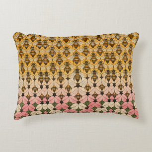 Coussins Décoratifs Abeille et fleur en pavage