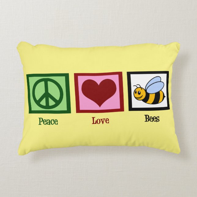 Coussins Décoratifs Abeilles de paix (Devant)