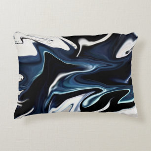 Coussins Décoratifs Abstract elegant fluide marble liquide
